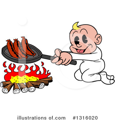 Campfire Clipart #1316020 by LaffToon