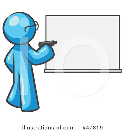 Royalty-Free (RF) White Board Clipart Illustration by Leo Blanchette - Stock Sample #47819