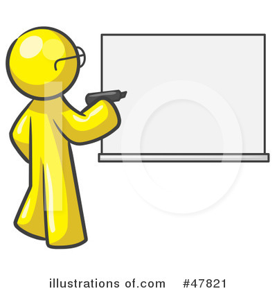 Royalty-Free (RF) White Board Clipart Illustration by Leo Blanchette - Stock Sample #47821