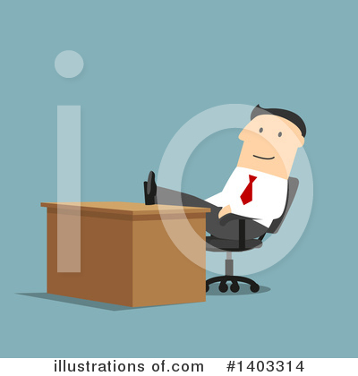Royalty-Free (RF) White Business Man Clipart Illustration by Vector Tradition SM - Stock Sample #1403314