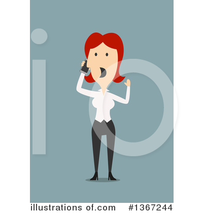 Businesswoman Clipart #1367244 by Vector Tradition SM