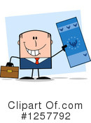 White Businessman Clipart #1257792 by Hit Toon