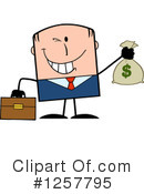 White Businessman Clipart #1257795 by Hit Toon
