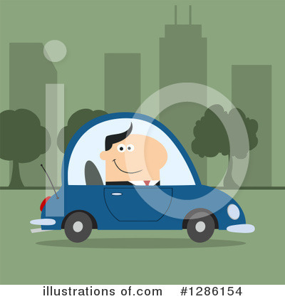Royalty-Free (RF) White Businessman Clipart Illustration by Hit Toon - Stock Sample #1286154