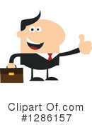 White Businessman Clipart #1286157 by Hit Toon