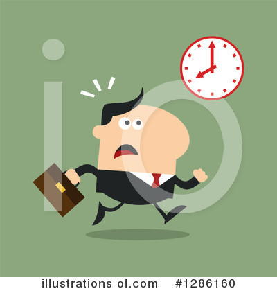 Royalty-Free (RF) White Businessman Clipart Illustration by Hit Toon - Stock Sample #1286160