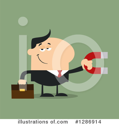 Royalty-Free (RF) White Businessman Clipart Illustration by Hit Toon - Stock Sample #1286914