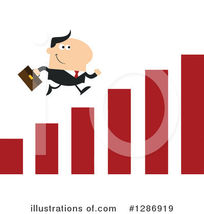 White Businessman Clipart #1286919 by Hit Toon