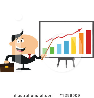 Royalty-Free (RF) White Businessman Clipart Illustration by Hit Toon - Stock Sample #1289009