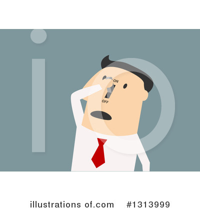 Royalty-Free (RF) White Businessman Clipart Illustration by Vector Tradition SM - Stock Sample #1313999