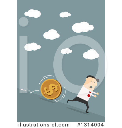 Royalty-Free (RF) White Businessman Clipart Illustration by Vector Tradition SM - Stock Sample #1314004