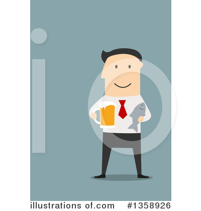 Royalty-Free (RF) White Businessman Clipart Illustration by Vector Tradition SM - Stock Sample #1358926