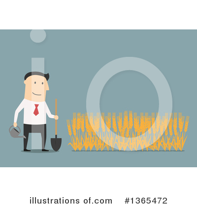 Royalty-Free (RF) White Businessman Clipart Illustration by Vector Tradition SM - Stock Sample #1365472
