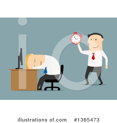 Royalty-Free (RF) White Businessman Clipart Illustration by Vector Tradition SM - Stock Sample #1365473