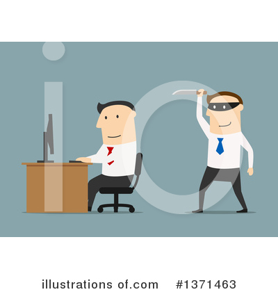 Royalty-Free (RF) White Businessman Clipart Illustration by Vector Tradition SM - Stock Sample #1371463