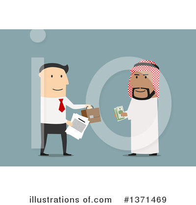 Royalty-Free (RF) White Businessman Clipart Illustration by Vector Tradition SM - Stock Sample #1371469