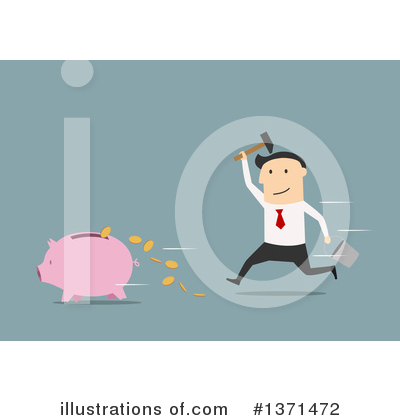 Royalty-Free (RF) White Businessman Clipart Illustration by Vector Tradition SM - Stock Sample #1371472