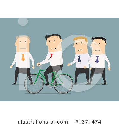 Royalty-Free (RF) White Businessman Clipart Illustration by Vector Tradition SM - Stock Sample #1371474