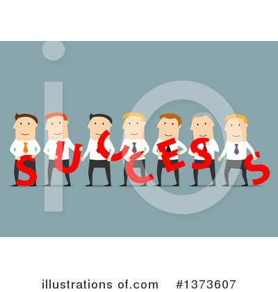 Royalty-Free (RF) White Businessman Clipart Illustration by Vector Tradition SM - Stock Sample #1373607