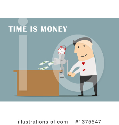 Royalty-Free (RF) White Businessman Clipart Illustration by Vector Tradition SM - Stock Sample #1375547