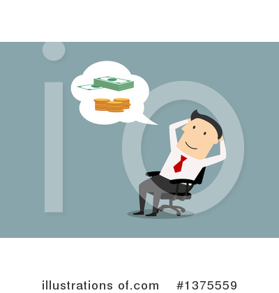 Royalty-Free (RF) White Businessman Clipart Illustration by Vector Tradition SM - Stock Sample #1375559