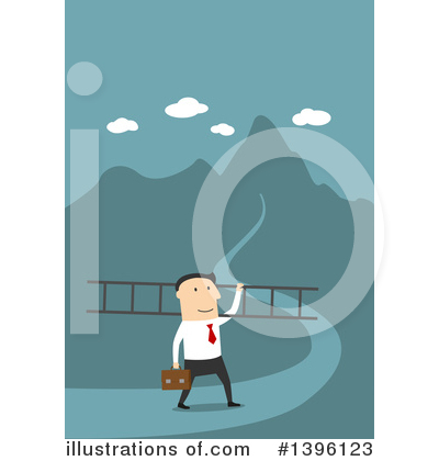 Royalty-Free (RF) White Businessman Clipart Illustration by Vector Tradition SM - Stock Sample #1396123