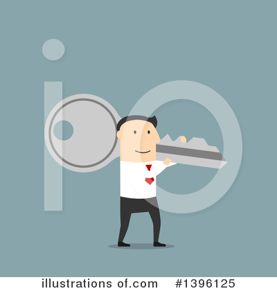 Royalty-Free (RF) White Businessman Clipart Illustration by Vector Tradition SM - Stock Sample #1396125