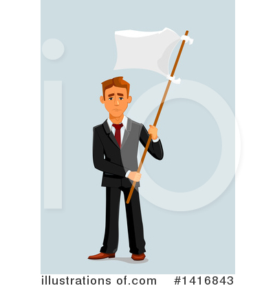 White Flag Clipart #1416843 by Vector Tradition SM