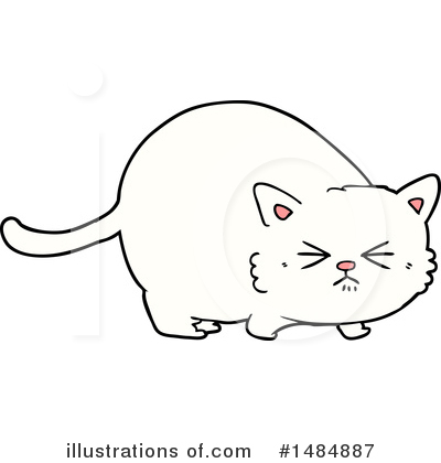Royalty-Free (RF) White Cat Clipart Illustration by lineartestpilot - Stock Sample #1484887