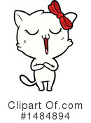 White Cat Clipart #1484894 by lineartestpilot