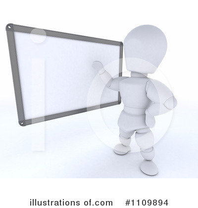 White Board Clipart #1109894 by KJ Pargeter