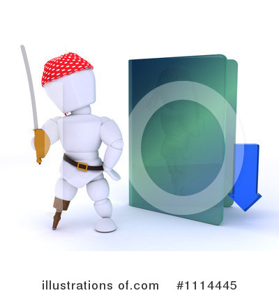 Royalty-Free (RF) White Character Clipart Illustration by KJ Pargeter - Stock Sample #1114445