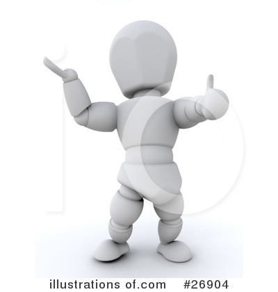 Royalty-Free (RF) White Character Clipart Illustration by KJ Pargeter - Stock Sample #26904