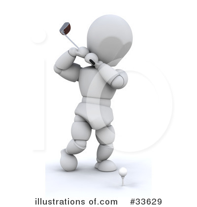 Golfing Clipart #33629 by KJ Pargeter