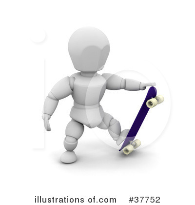 Royalty-Free (RF) White Character Clipart Illustration by KJ Pargeter - Stock Sample #37752