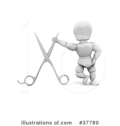 Royalty-Free (RF) White Character Clipart Illustration by KJ Pargeter - Stock Sample #37780