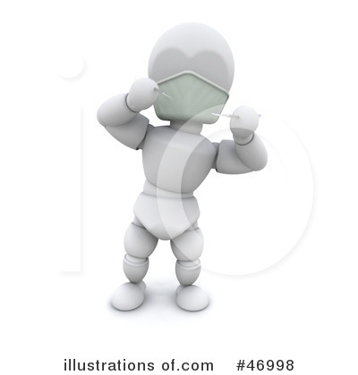 Royalty-Free (RF) White Character Clipart Illustration by KJ Pargeter - Stock Sample #46998