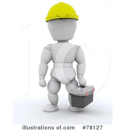 Royalty-Free (RF) White Character Clipart Illustration by KJ Pargeter - Stock Sample #78127
