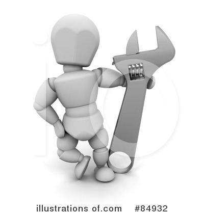 Royalty-Free (RF) White Character Clipart Illustration by KJ Pargeter - Stock Sample #84932