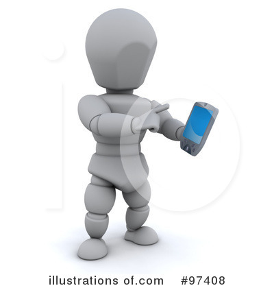 Royalty-Free (RF) White Character Clipart Illustration by KJ Pargeter - Stock Sample #97408
