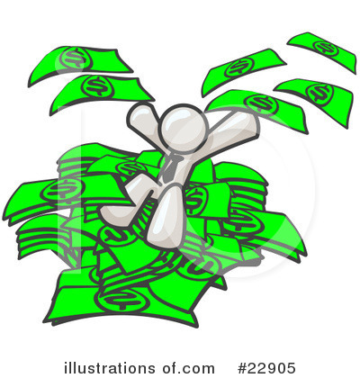Royalty-Free (RF) White Collection Clipart Illustration by Leo Blanchette - Stock Sample #22905