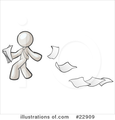 Paper Trail Clipart #22909 by Leo Blanchette