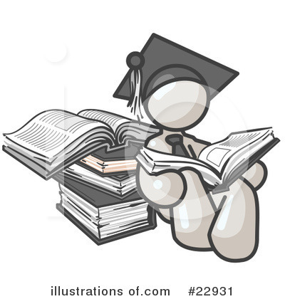 College Student Clipart #22931 by Leo Blanchette