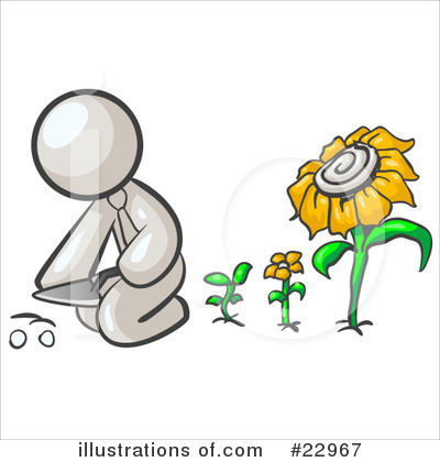 Sunflower Clipart #22967 by Leo Blanchette
