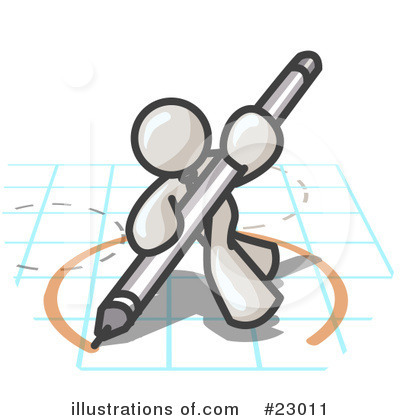 Royalty-Free (RF) White Collection Clipart Illustration by Leo Blanchette - Stock Sample #23011