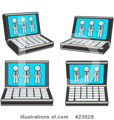 Royalty-Free (RF) White Collection Clipart Illustration by Leo Blanchette - Stock Sample #23028