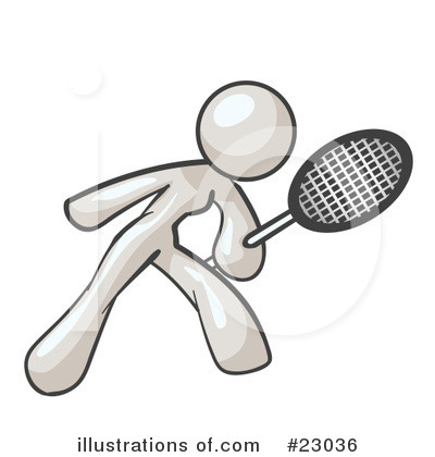Tennis Clipart #23036 by Leo Blanchette