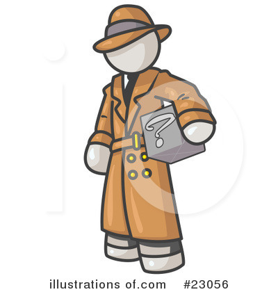 Detective Clipart #23056 by Leo Blanchette
