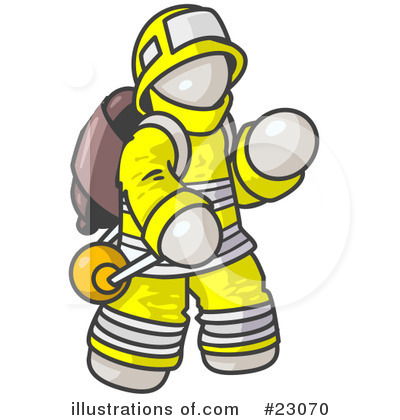 Fireman Clipart #23070 by Leo Blanchette