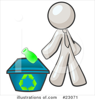 Recycle Bin Clipart #23071 by Leo Blanchette
